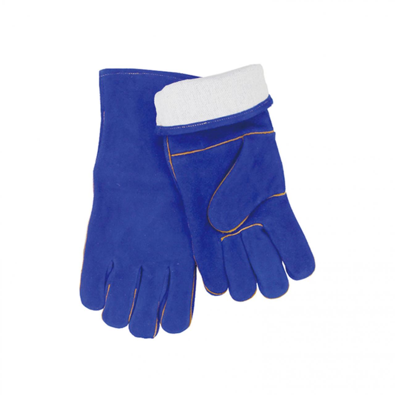 Get Star Weld Blue leather welding gloves